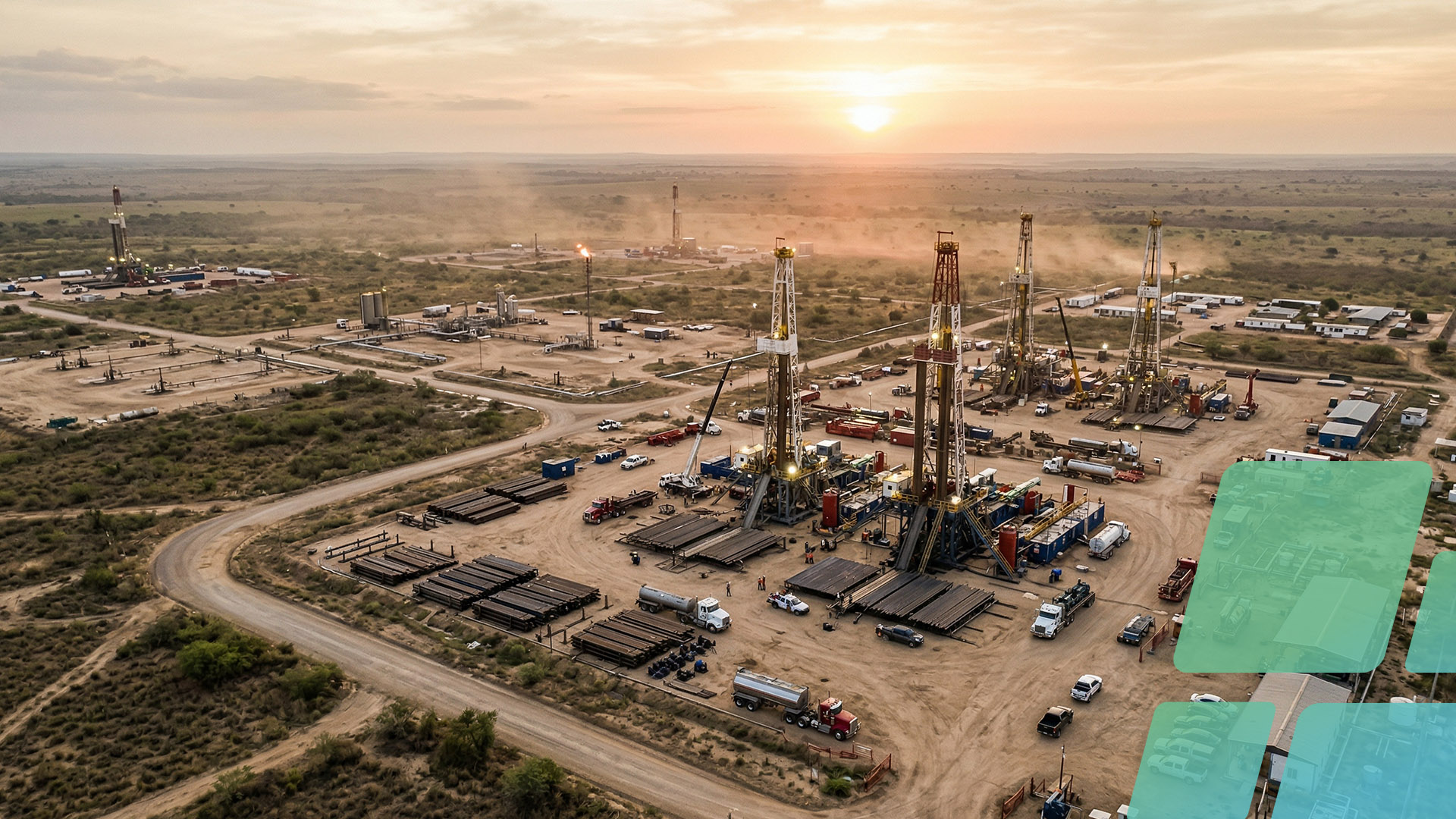 Energy investment opportunity Venezuela in Anaco oil field operations with drilling rigs and service crews